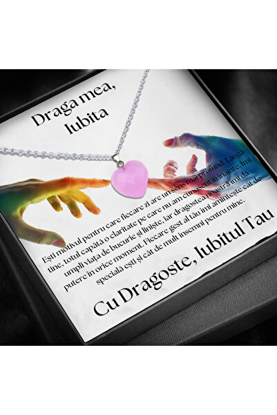 OEM Girlfriend gift necklace with special love message for March 8, March 1, ...