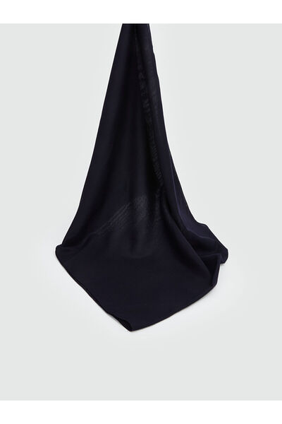 LC Waikiki Nevavm Farkıyla Lcw Accessories Navy Blue Voile Plain Women's Shawl