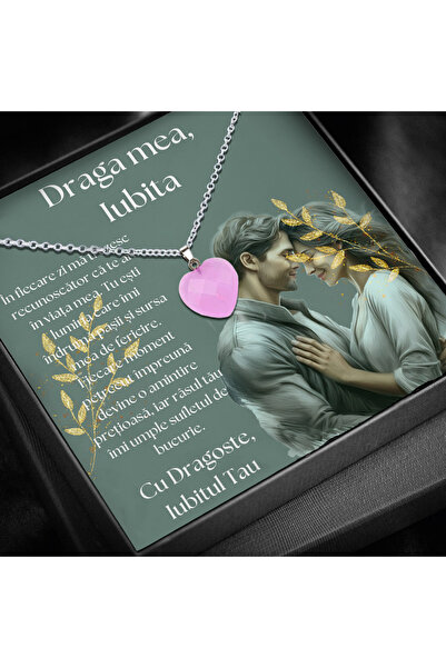 OEM Gift for girlfriend, necklace in box with love message