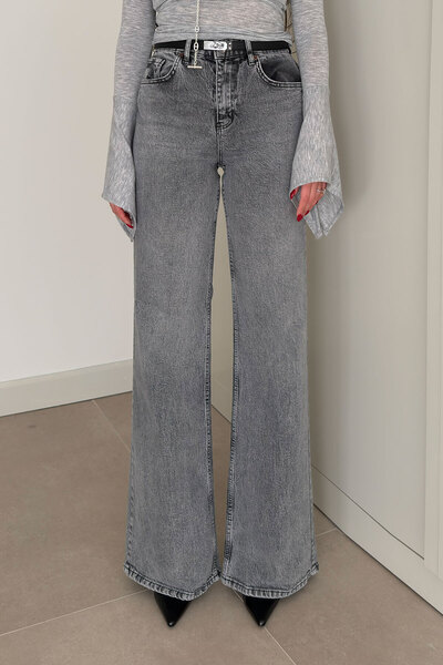 MAGARDE Tintli Wide Leg Jean-Grey- Grey
