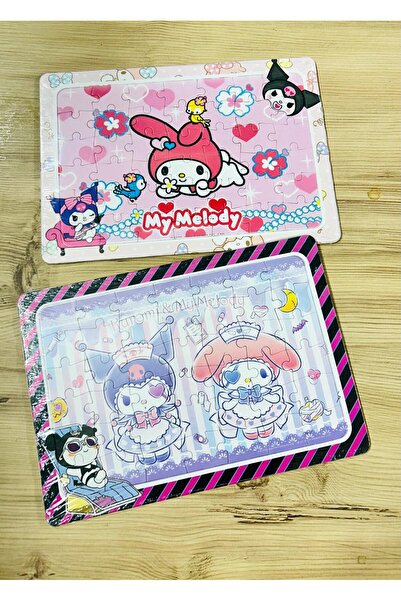 ÖZ KIRTASİYE Kuromi & My Melody 2 Adet 42 Parça Puzzle