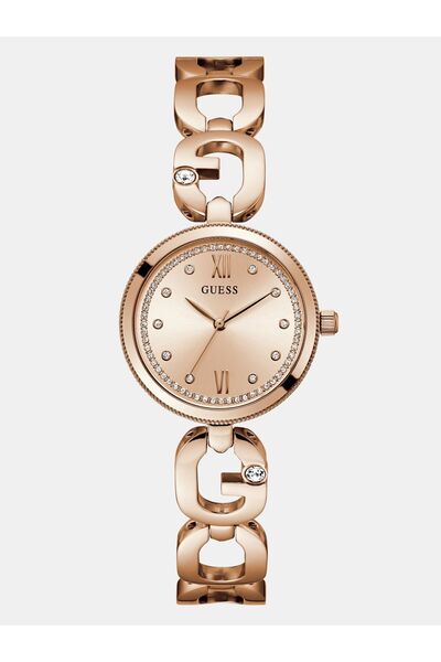 Guess Ladies Rose Gold Tone Analog Watch
