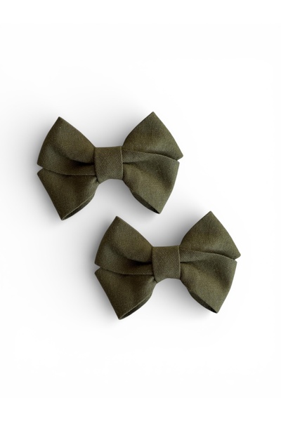 EGOMİ Linen 2-Pack Hairless, Low-Hair Baby Clips