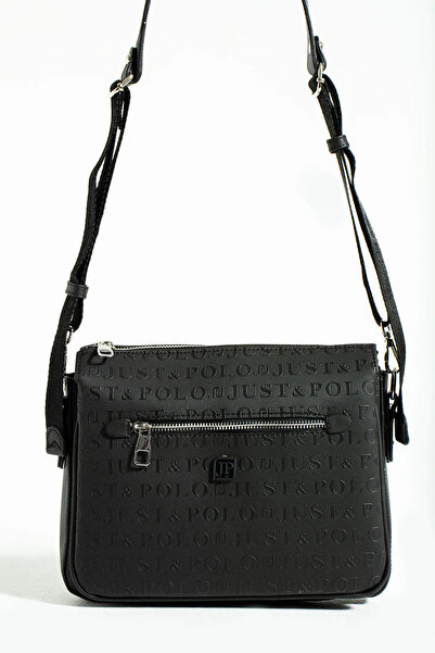 Just Polo Woman's Black Shoulder Bag 4013MH