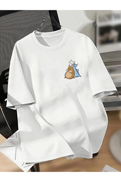 Rayan & Hoor Style Tricou unisex pentru femei/bărbați, din bumbac, supradimen...