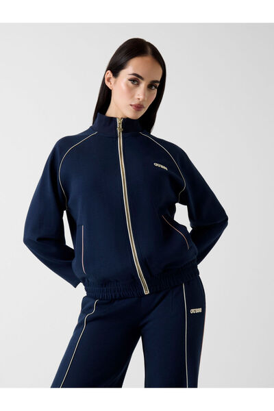 Guess High neck full-zip sweater