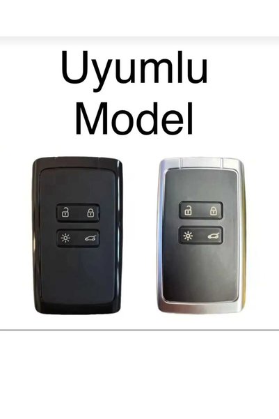 GMA KEYS Clio E-Tech Austral Megane 4 Talisman Clio5 Kadjar Petek Desenli Anahtar Kılıfı Siyah Sarı