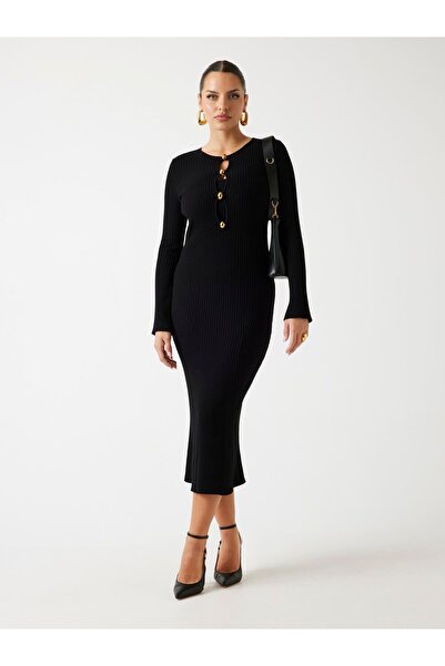 Guess Marciano rib-knit bodycon midi dress