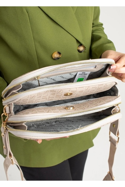 Just Polo حقيبة كتف نسائية مطبوعة للموسم الجديد مناسبة للمجموعات اليومية 2320...