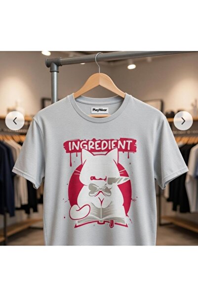 playwear Tricou cu imprimeu unisex Killer Secret Ingredient Evil Cat Design l...