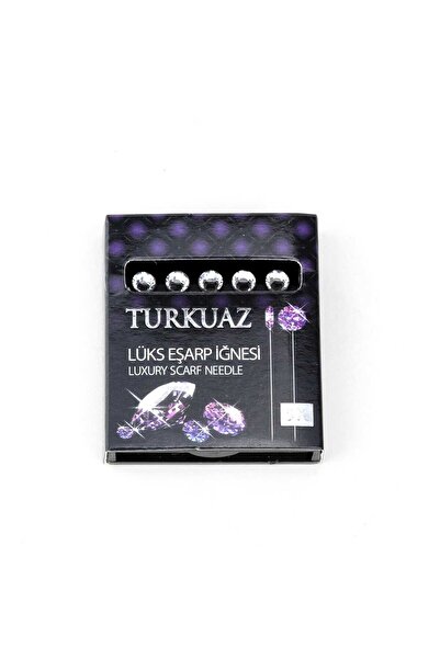 Turkuaz Diamond Shine 5’li Şal İğnesi Seti