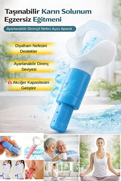 Hane Dostu Karın Solunum Egzersiz Eğitmeni Ayarlanabilir Dirençli Aparat