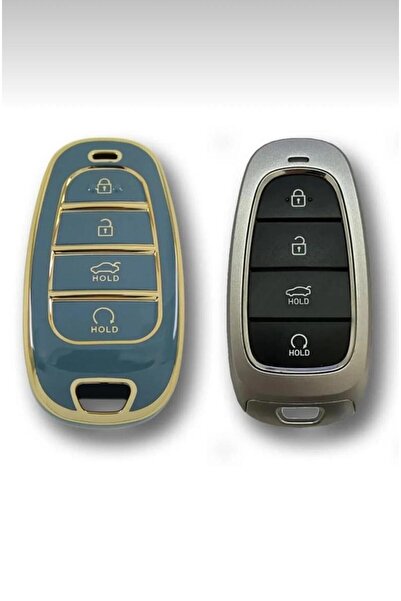ÖZEN KEYS Hyundai 2021-22 New Tucson Sonata 19+ Santa Fe Smart Gray Key Case