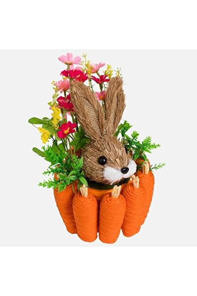 OEM Decorative Easter Basket with Carrots and Bunny