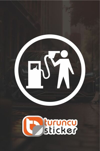 Turuncu Sticker Gas Tank Cover Sticker 12.5X12.5 cm – Vehicle – Motor – Lapto...