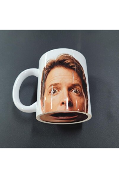Pixxa Back to the Future Marty Mcfly Mug with Mouth Pattern on the Base