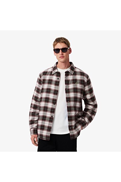 Lacoste Oversized Plaid Overshirt - CH3499-00-IBP
