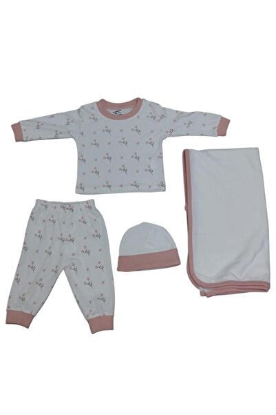 BS 4-piece newborn set made from 100% cotton - Dama