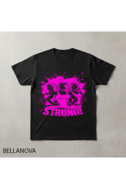 bellanova تيشيرت رياضي أساسي أسود فاخر