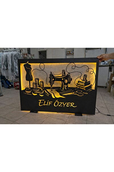 kolaytasarim34 Kişiye Özel Terzi LED Metal Tabela