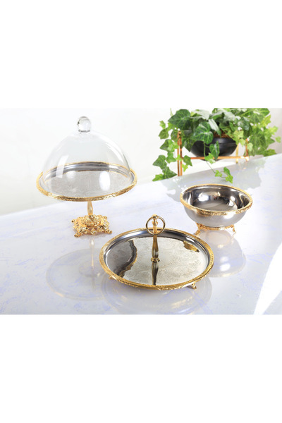 BULUTHOMEAKSESUAR 3 Piece Steel Engraved Presentation Set