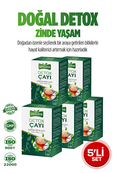 Vitaliffs Kinoa Bitkisel Form Detox Çayı 5li Set