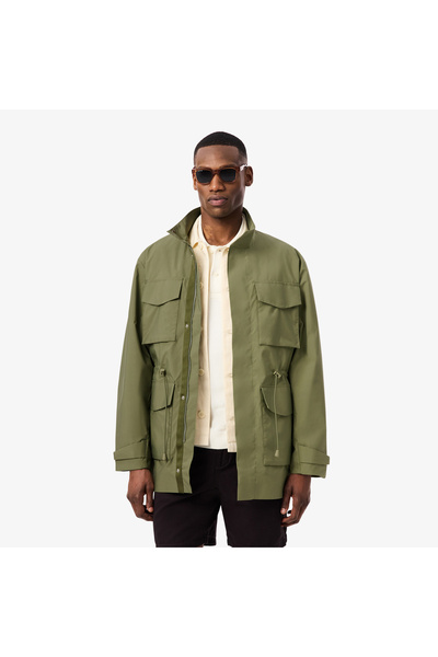 Lacoste Mid-Length Water-Repellent Windbreaker Jacket - BH1271-00-BMY