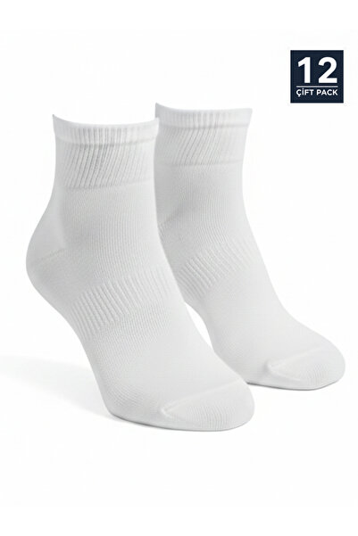 Cousen Cotton Ankle Socks Flexible Sweat Absorbent 12 Pairs Men/