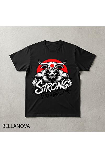 bellanova Premium Μαύρο Βασικό Αθλητικό T-shirt