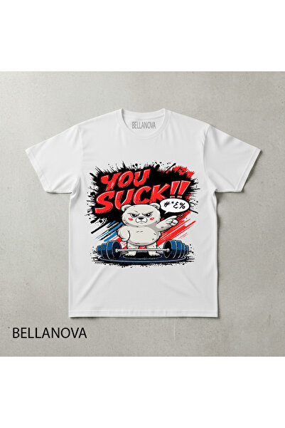 valeriae Premium ΛΕΥΚΟ Βασικό Αθλητικό Μπλουζάκι