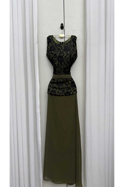 qmhafrst Lace dress on chiffon