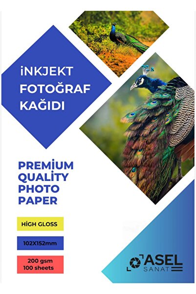 asel sanat 10X15 FOTOĞRAF KAĞIDI 200GRAM PARLAK İNKJET FOTOĞRAF KAĞIDI GLOSSY...