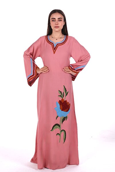 al bent al sharqieh Women's embroidered wide jalabiya dress