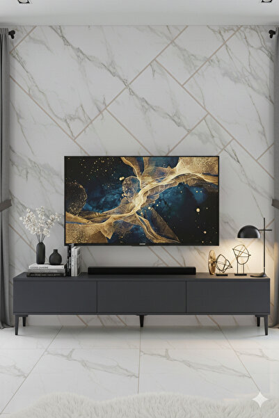 YUMEDİ DESİGN TSA1899A - DİDEMA TV STAND , TV SEHPASI 180CM ANTRASİT