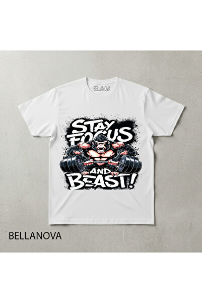 bellanova تيشيرت رياضي أساسي أبيض فاخر