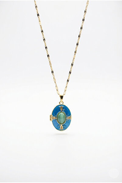 Bluw Jewelry قلادة عتيقة من مجموعة أنتيك ميوز هيريتاج - قلادة كلاسيكية مع غطا...