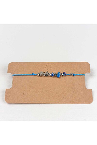 JİMNY JEWELRY Nodi Natural Stone & Hematite Macrame Bracelet