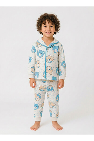 zumino Teddy Bear Patterned Boys' Pajama Set