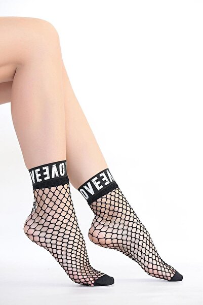 harmony factory Love File Socket Socks Women Gothic Y2K Punk