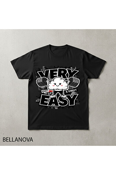 bellanova تيشيرت رياضي أساسي أسود فاخر