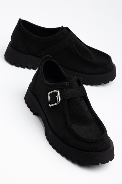 TOGET Обувки Leofer с дебела подметка и катарама за ежедневно носене