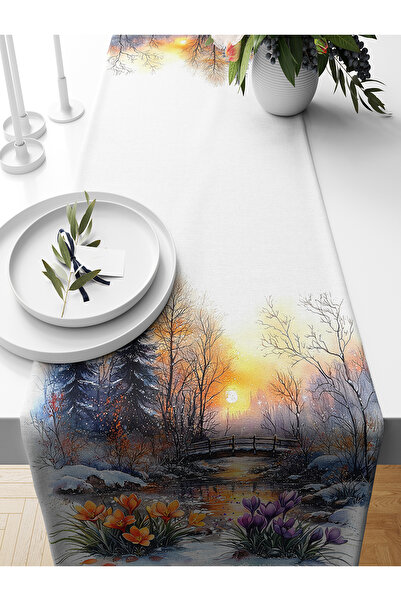 Bertille Home Spring Series 140X40 cm Digital Printed Runner (Spring Easter E...