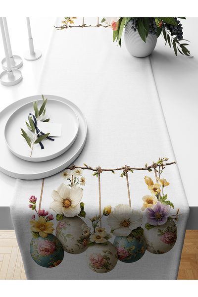 Bertille Home Spring Series 140X40 cm Digital Printed Runner (Spring Easter E...