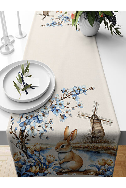 Bertille Home Spring Series 140X40 cm Digital Printed Runner (Spring Easter E...