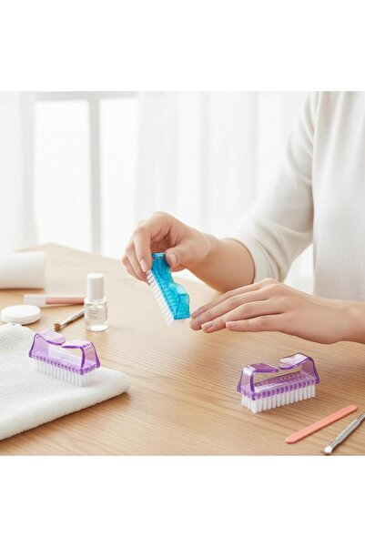 BuradaBuldun Nail Cleaning Brush - Manicure and Pedicure Cleaning Brush (3 Pi...