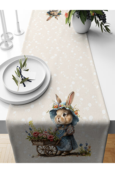 Bertille Home Seria de primăvară 140x40 cm Runner imprimat digital (Paște de ...