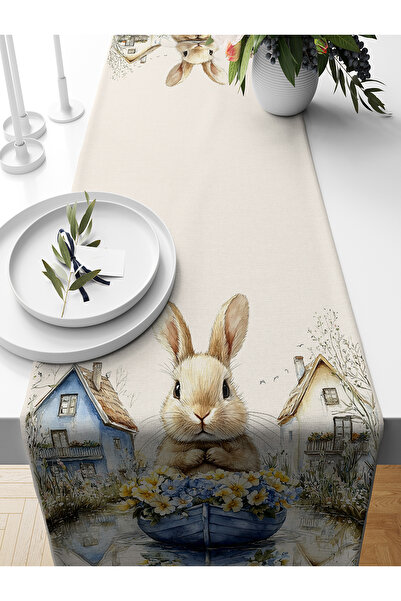 Bertille Home Spring Series 140X40 cm Digital Printed Runner (Spring Easter E...