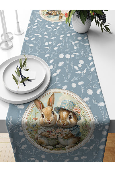 Bertille Home Seria de primăvară 140x40 cm Runner imprimat digital (Paște de ...