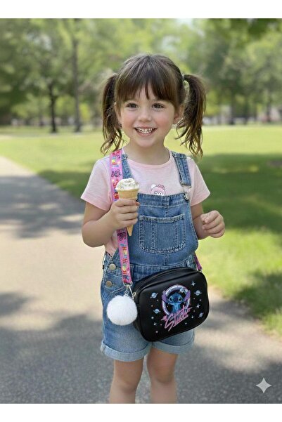 HİMENİSA Pompom Detailed Girl's Bag with Characters