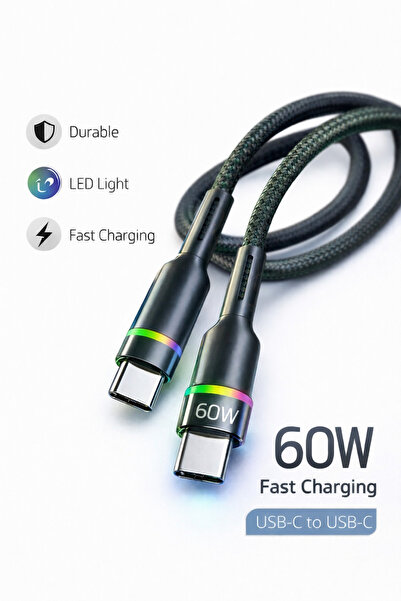 Ebotek Sbz 60W İphone 15 - 16 - 17 - Pro - Pro Max Uyumlu RGB Led Işıklı Hası...